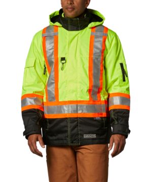Dakota WorkPro Series Men's Hi-Visibility 7-In-1 T-MAX Lined Jacket – AZZR